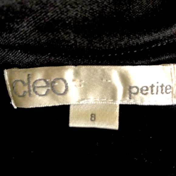 CLOE Ladies classic sleeveless dress Size 8P Black white pink mid polyester - Picture 3 of 4